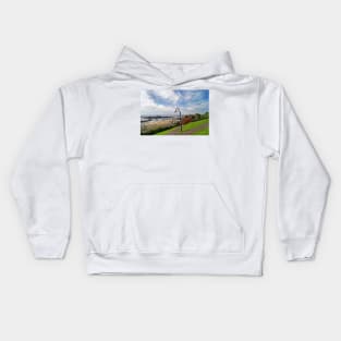 Lyme Regis Harbour from Langmoor Gardens Kids Hoodie